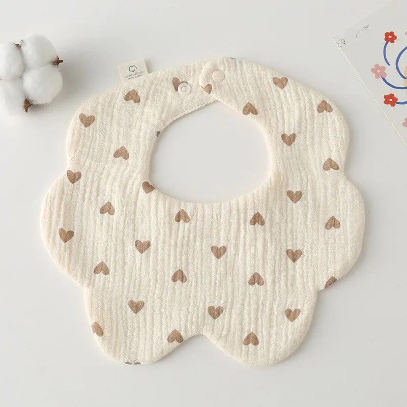 Newborn Baby Bib – Soft Drool Bandana for Mess-Free Feeding