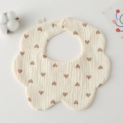 Newborn Baby Bib – Soft Drool Bandana for Mess-Free Feeding