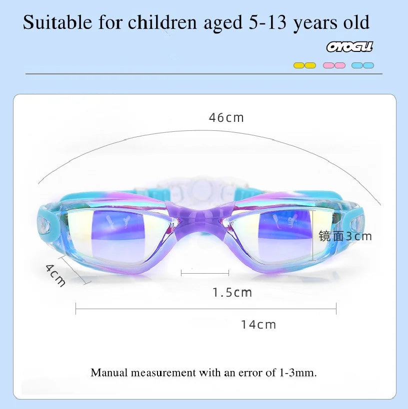 Kids Swimming Goggles with Anti-Fog & UV Protection