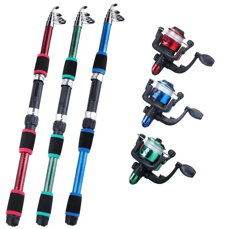 Fishing Rod and Reel Combo – Portable Telescopic Travel Kit