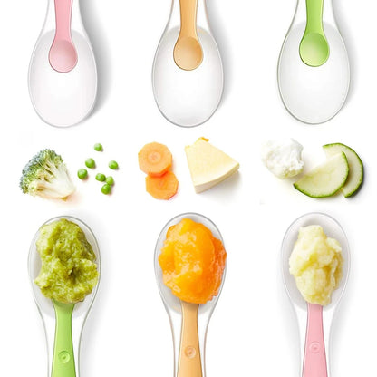 Baby Silicone Feeding Spoon Set – Soft Tip & Portable Box