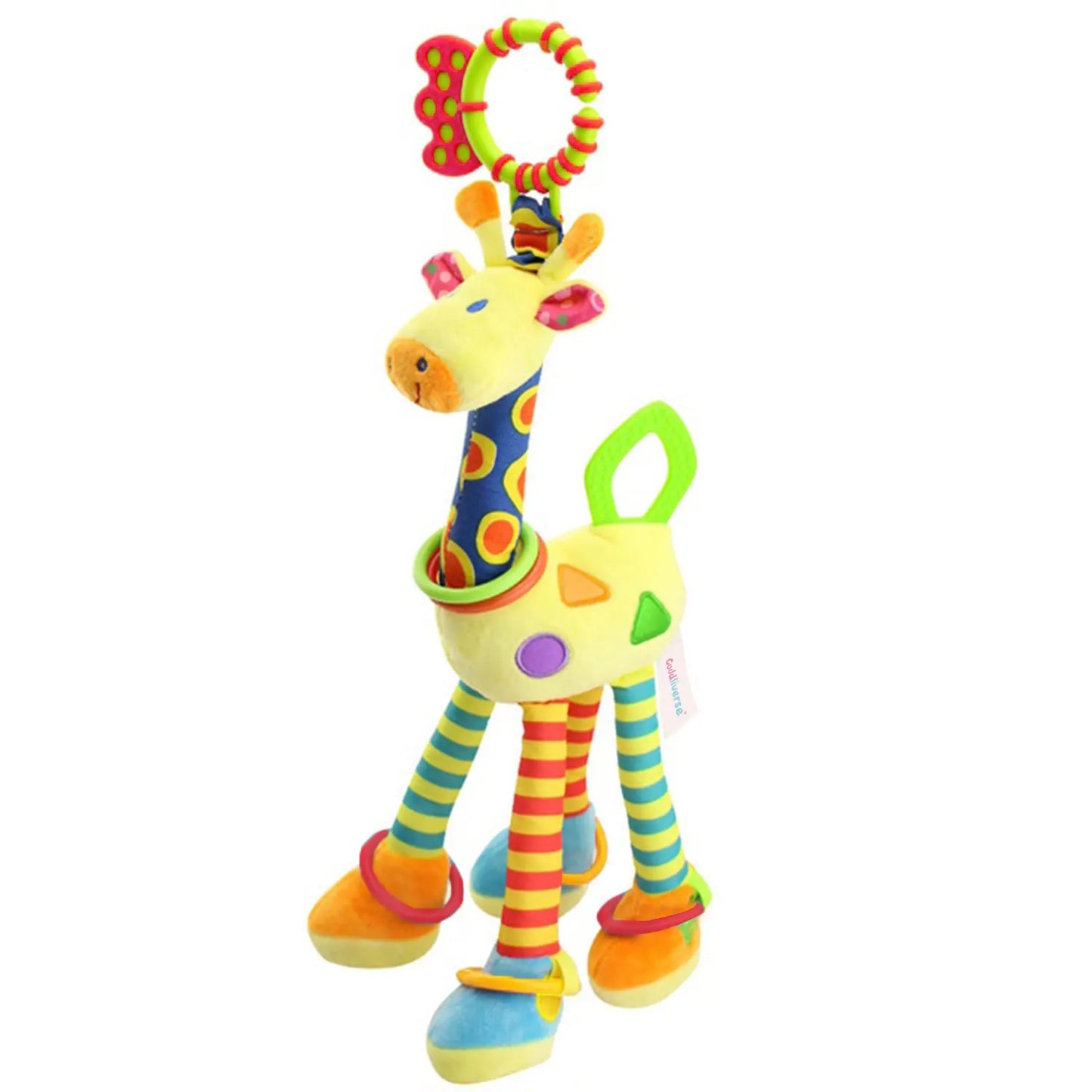 Baby Giraffe Plush Rattle – Soft Developmental Toy