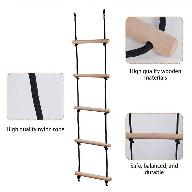 Children Climbing Rope Ladder – Indoor Outdoor Fun