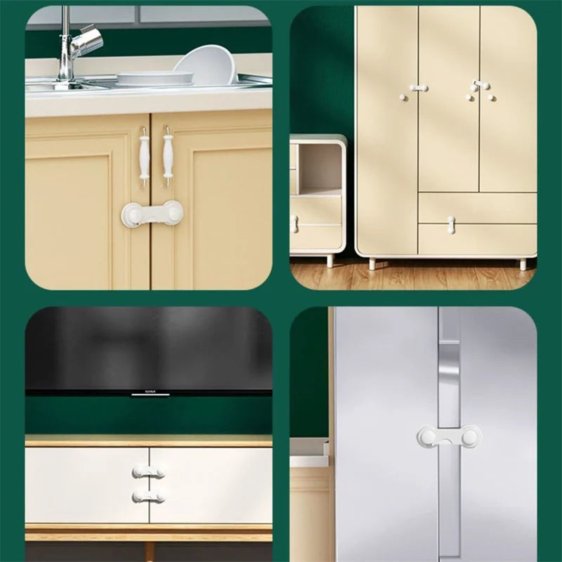 Baby Safety Lock – Transparent Childproof Protection for Cabinet