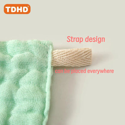 Baby Cotton Gauze Saliva Towel Set – Soft & Absorbent 5-Pack