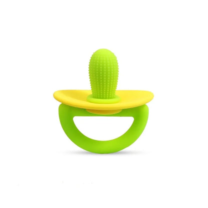 Silicone Teether Ring – Soft Pacifier for Gum Relief