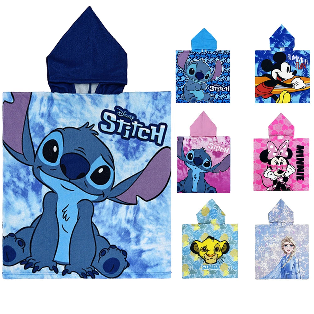 Baby Stitch Hooded Bath Towel – Soft & Quick-Dry Robe