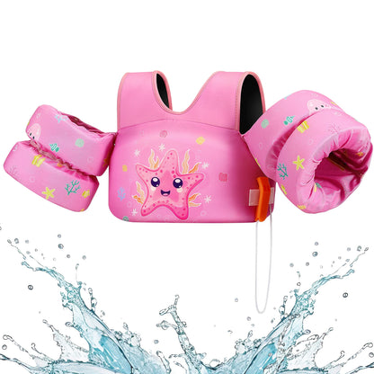 Kids Swim Vest with Arm Floats – Safe Buoyancy for Water
