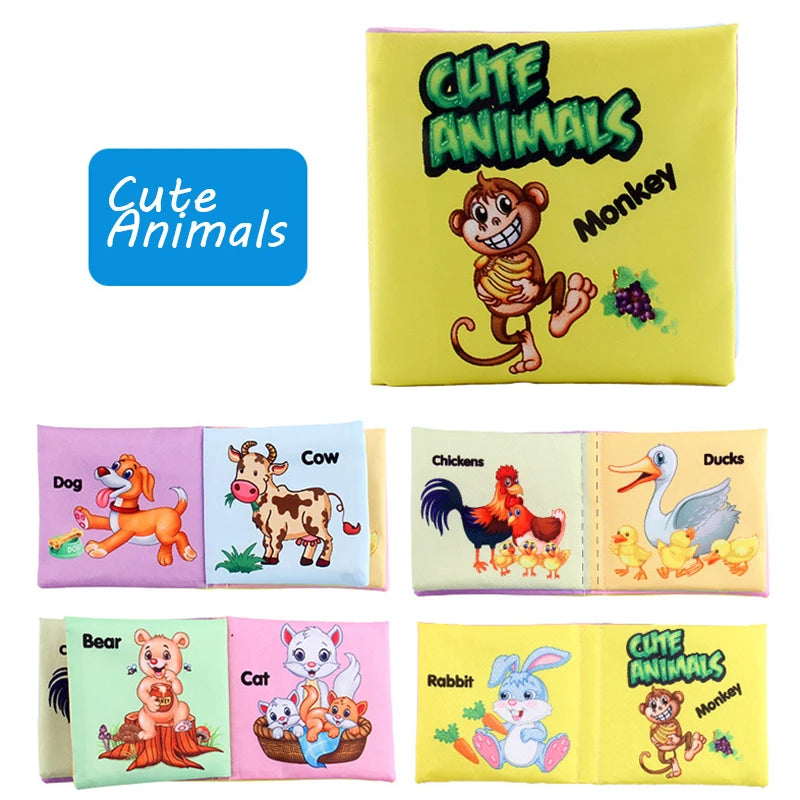 Baby Soft Cloth Book – Montessori 3D Educational Toy