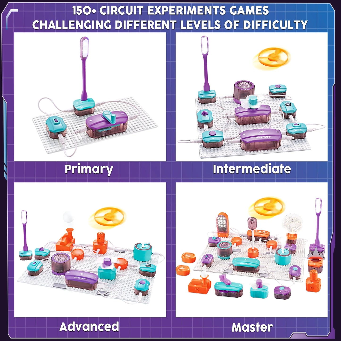 STEM Circuit Kit for Kids – 150+ DIY Electronics Projects