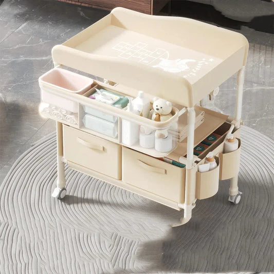 Portable Baby Changing Station with Foldable 4-in-1 Design