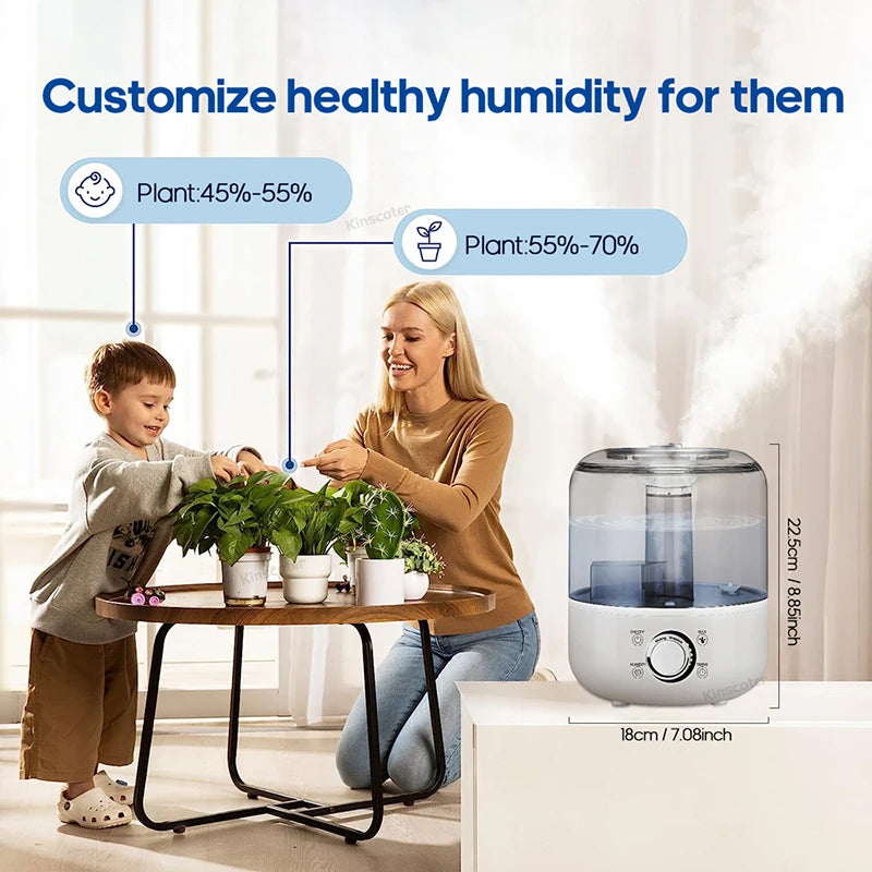 3L Air Humidifier – Large Capacity Ultrasonic Aroma Diffuser