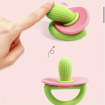 Silicone Teether Ring – Soft Pacifier for Gum Relief