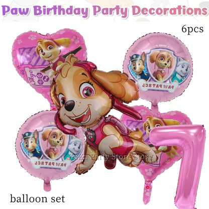 Paw Patrol Birthday Party Supplies – Skye Theme Tableware Set