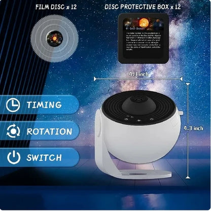 Galaxy Projector Night Light with 360° Starry Sky Effect