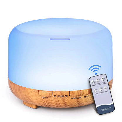500ML Ultrasonic Aroma Diffuser – Cool Mist & LED Humidifier