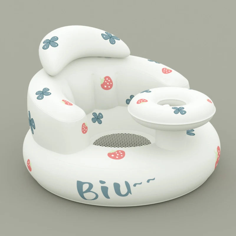 Inflatable Baby Seat for Safe Sitting & Feeding Support