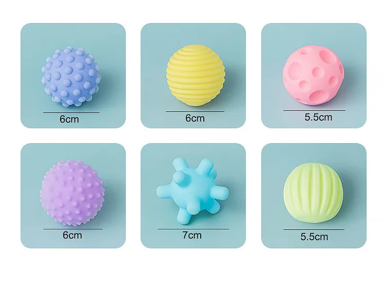 Textured Baby Sensory Balls – Soft Tactile Development Set