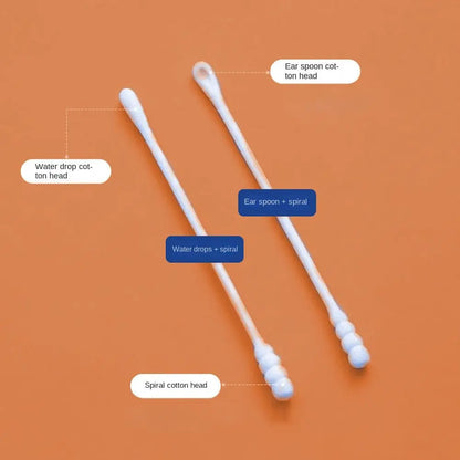 Extra Thin Baby Cotton Swabs – Dual-Tip Nose & Ear Cleaner