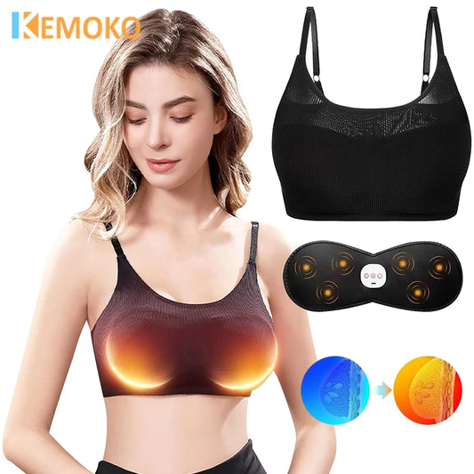 Electric Breast Massage Bra with Infrared Heating & Vibration