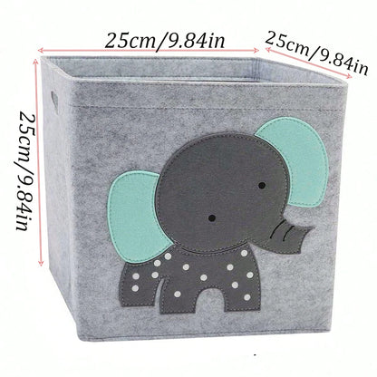 Foldable Toy Storage Box – Cute Organizer for Kids’ Room