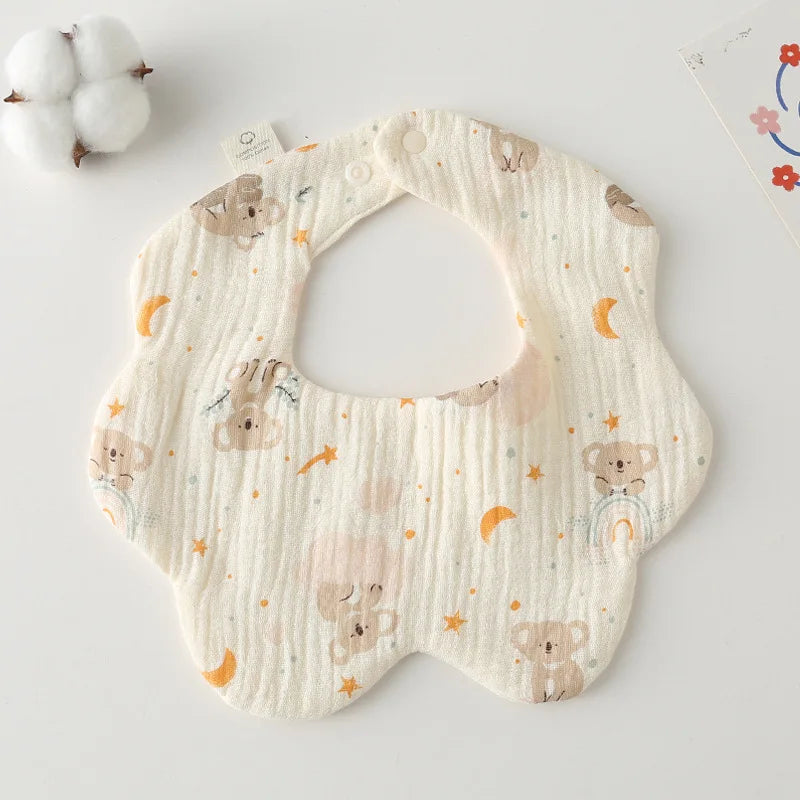 Newborn Baby Bib – Soft Drool Bandana for Mess-Free Feeding