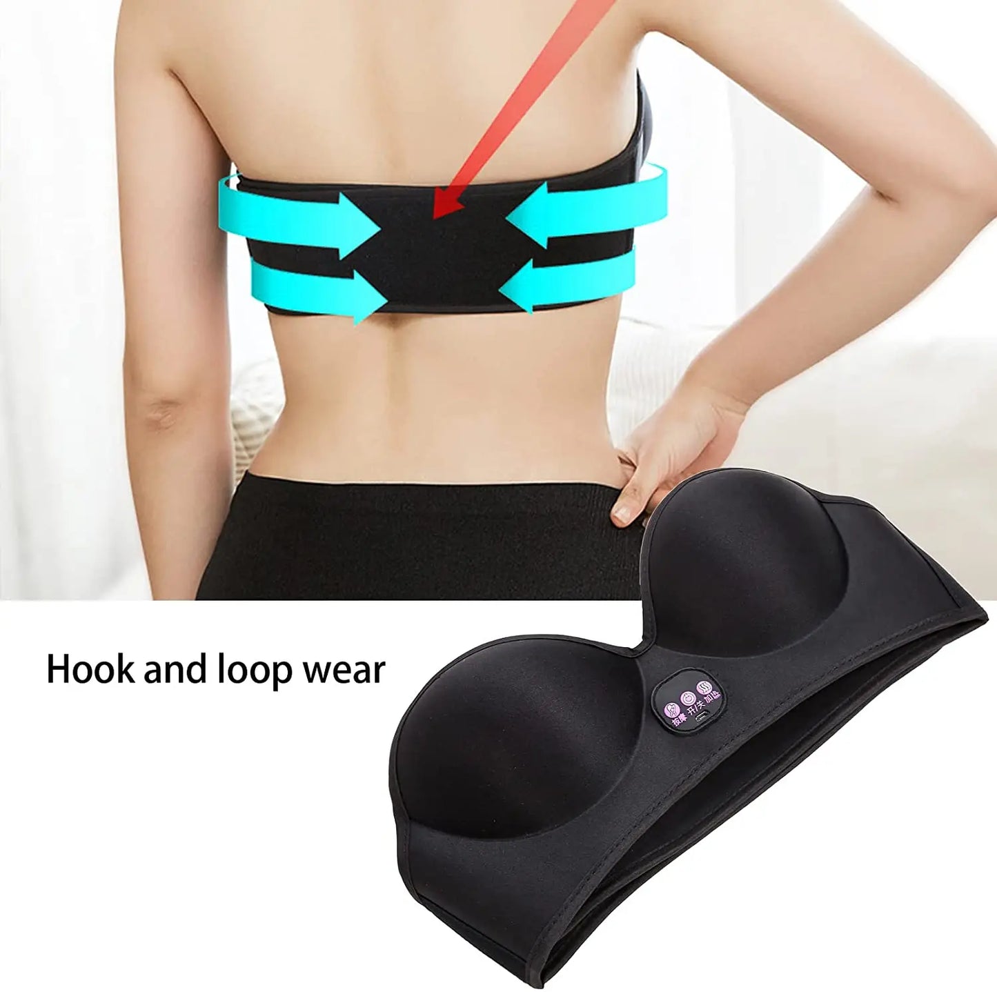 Electric Breast Massage Bra for Firm & Plump Breasts