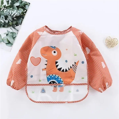 Waterproof Long Sleeve Baby Bib – Mess-Free Feeding Apron