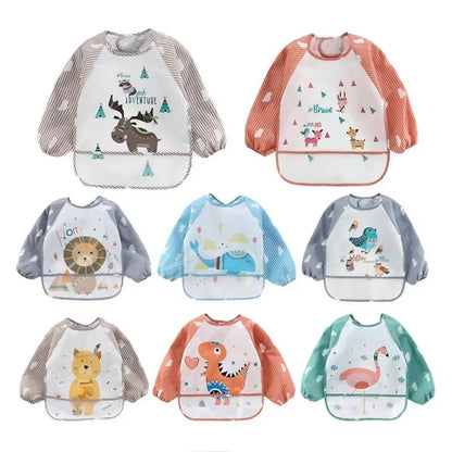 Waterproof Long Sleeve Baby Bib – Mess-Free Feeding Apron
