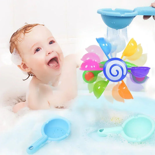 Rainbow Windmill Baby Bath Toy – Colorful Water Fun
