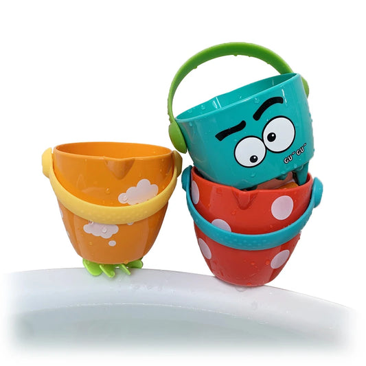 Baby Shower Bath Toys – Mini Leaky Bucket Fun