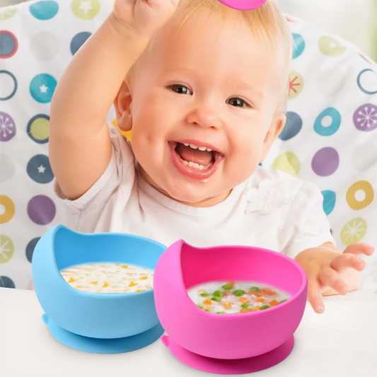 Baby Silicone Suction Bowl – Non-Spill Toddler Feeding
