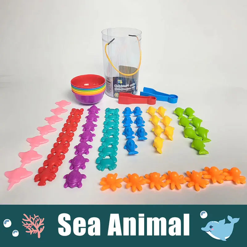Montessori Animal Sorting Toys – Rainbow Learning Fun for Kids