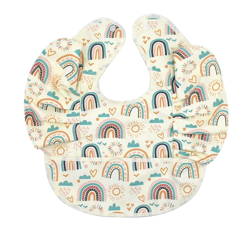 Waterproof Baby Bib with Pocket – Easy Clean & Soft PU
