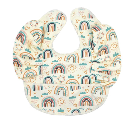 Waterproof Baby Bib with Pocket – Easy Clean & Soft PU