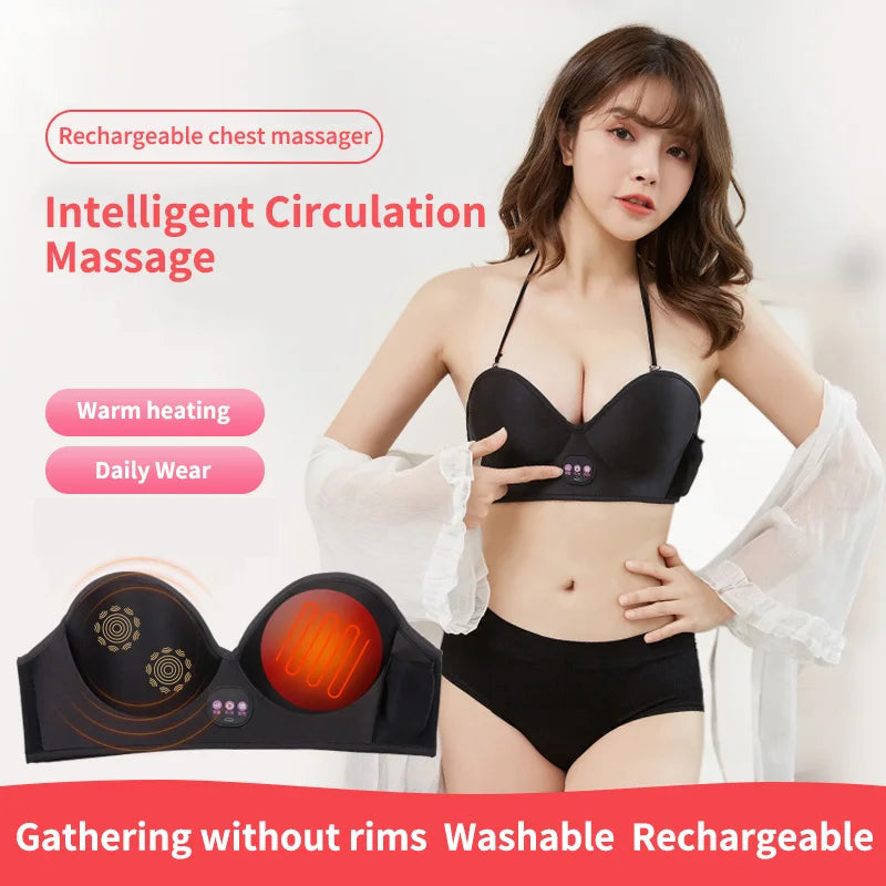Electric Breast Massage Bra for Firm & Plump Breasts