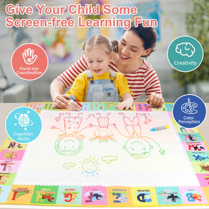 Magic Water Drawing Mat – Reusable Mess-Free Learning Fun