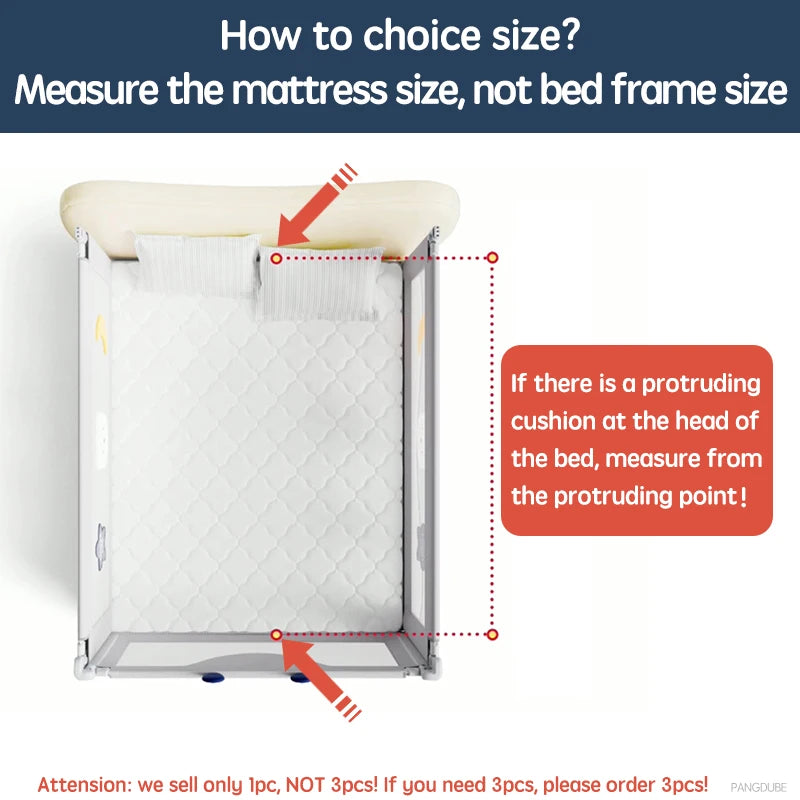 Baby Bed Guard Rail for Safer Sleep & Fall Protection