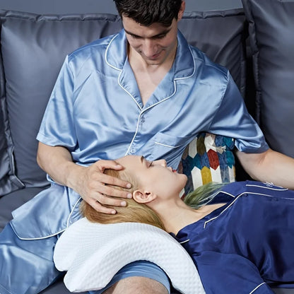 Memory Foam Travel Pillow for Couples Comfort & Support