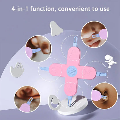 4-in-1 Baby Hygiene Tool – Gentle Ear, Nose & Navel Care