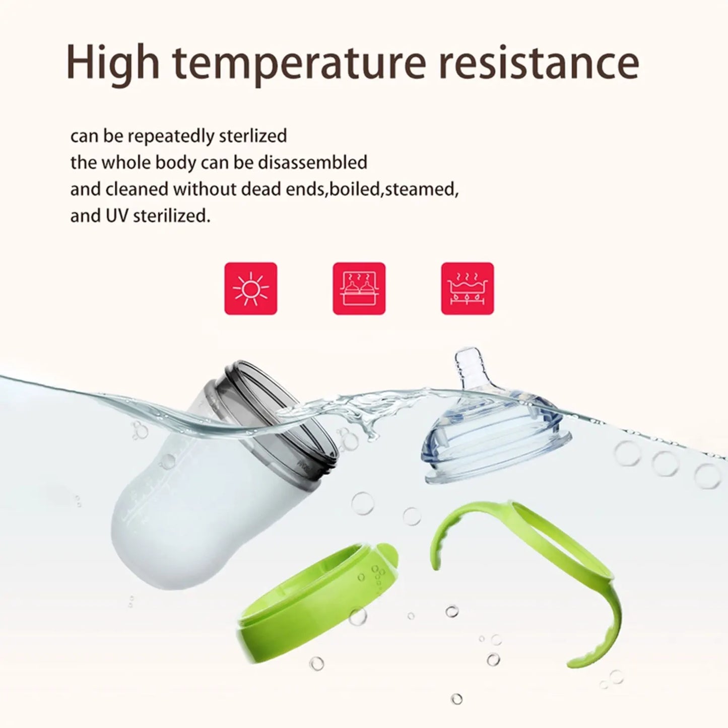 Baby Nano-Silicone Bottle – Breastmilk-Like Soft Feeding