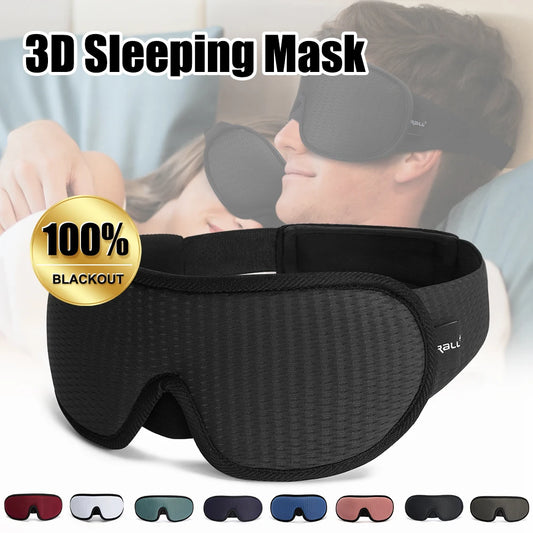 3D Sleep Mask – Total Light Blocking for Deep Rest