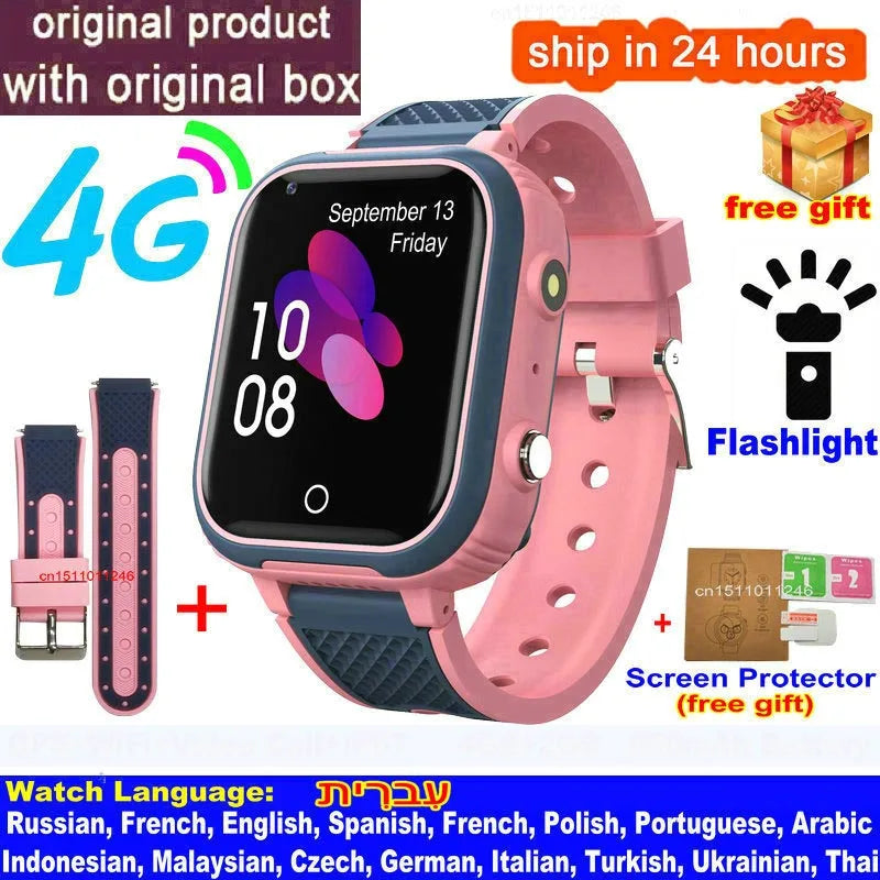 4G Kids Smartwatch with GPS & Video Call Safety