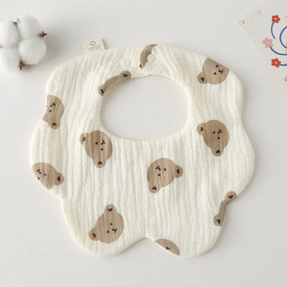 Newborn Baby Bib – Soft Drool Bandana for Mess-Free Feeding