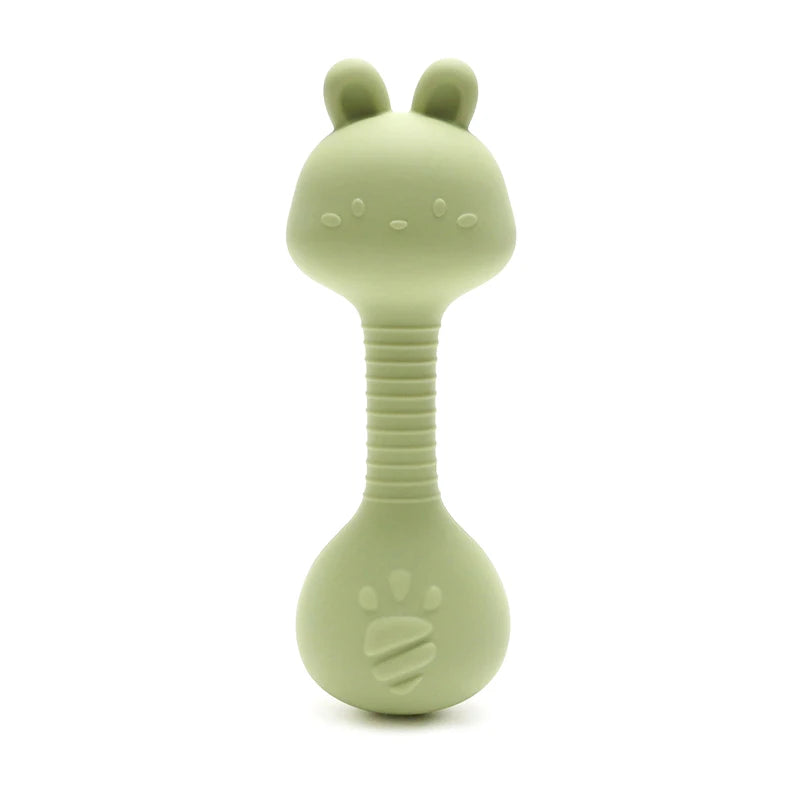 Silicone Baby Rattle – Easy Grip Rabbit Teether Toy