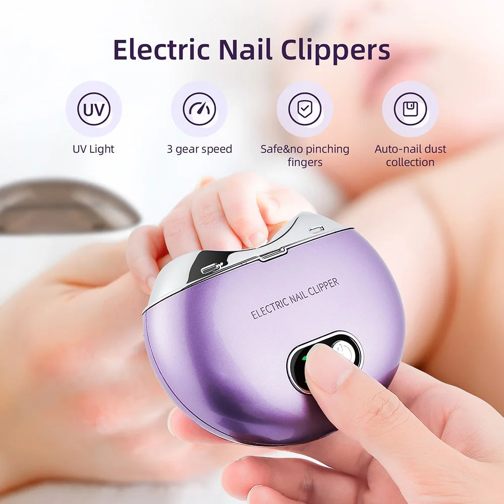 Electric Nail Clipper with UV Light – Safe & Easy Nail Care