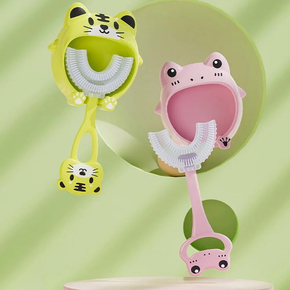 U-Shape Kids Toothbrush – Fun Cartoon Silicone Oral Care