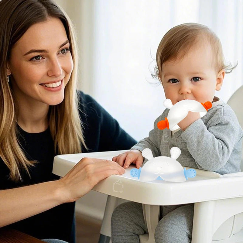 Bunny Silicone Teething Toy – Anti-Thumb Sucking Relief