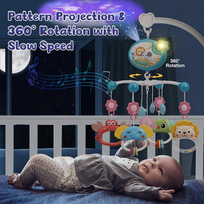 Musical Baby Crib Mobile – Lights, Music & Star Projection