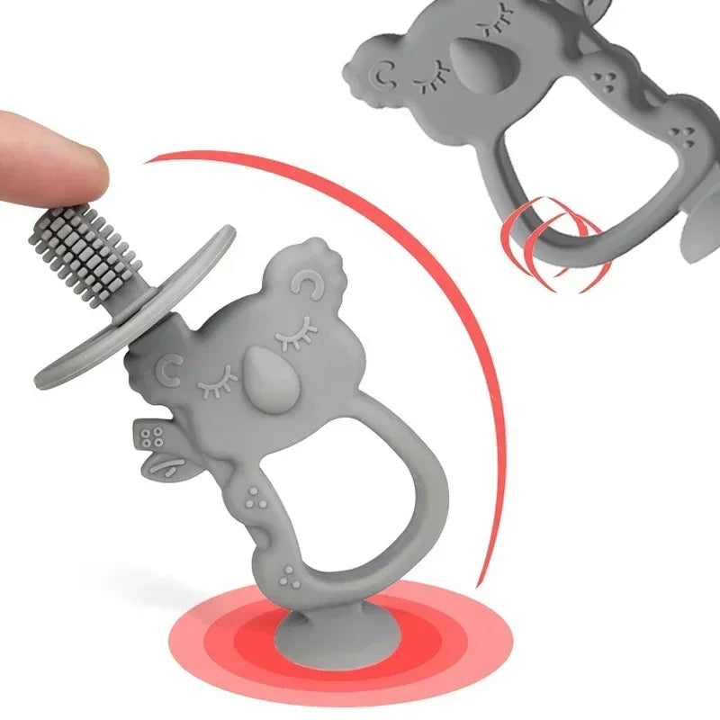 Animal Koala Baby Teether – BPA-Free Silicone Ring